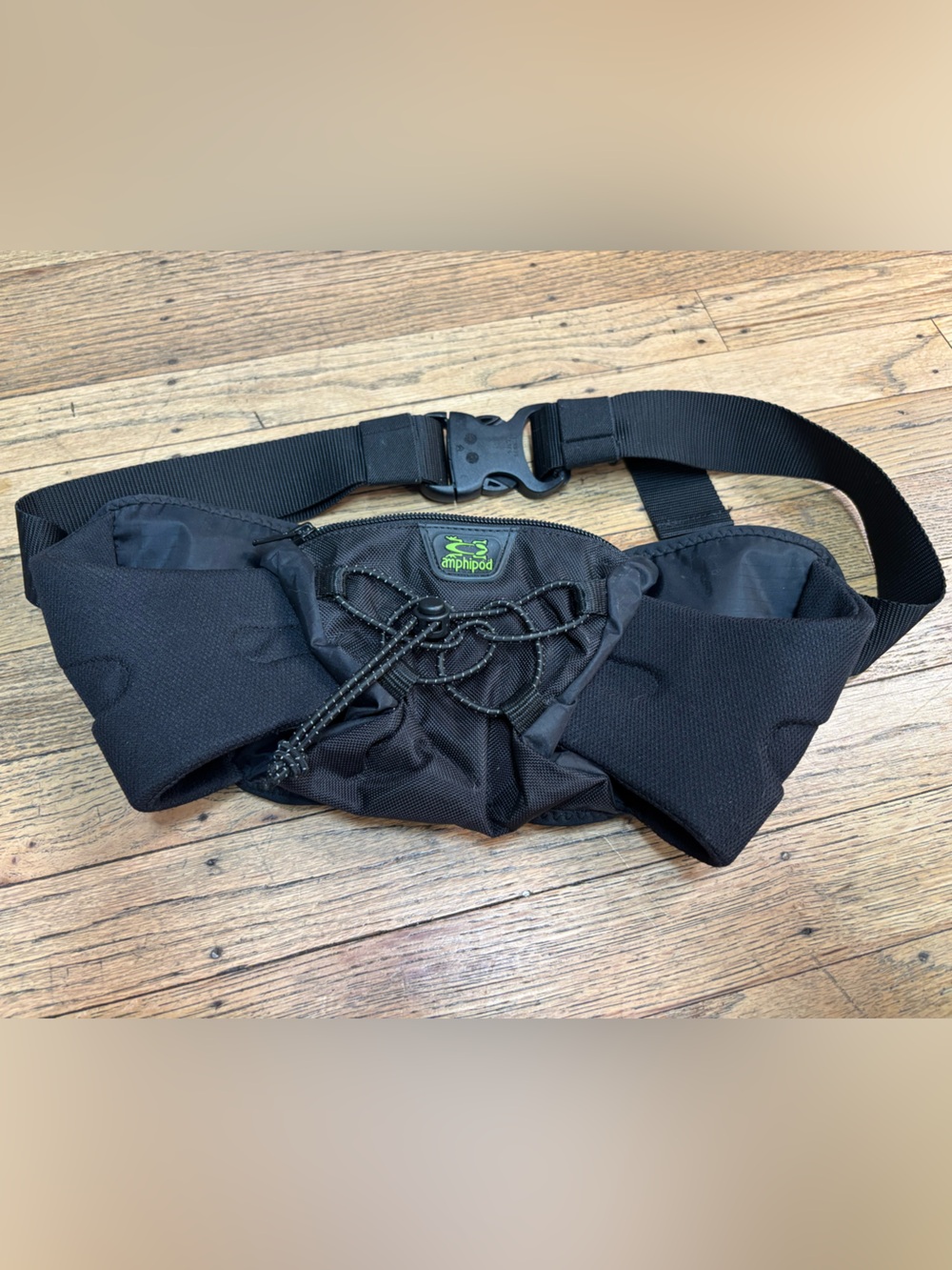 Amphipod Black Men's Belt Bag with Front Bungee